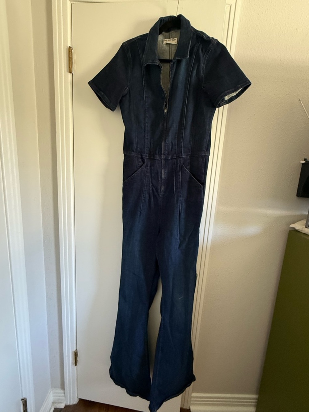 Free People Indigo Denim Jumpsuit